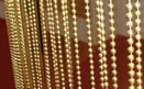 Gold Color Bead Type Lobby Curtains