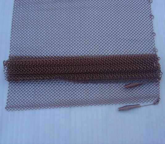 Fireplace mesh Screen with Rings and Pulls