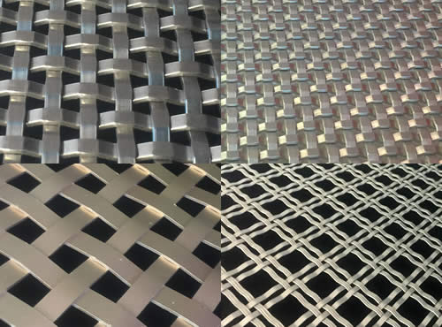 Woven Wire Mesh in Stainless Steel, Brass for Architects Design and Engineering