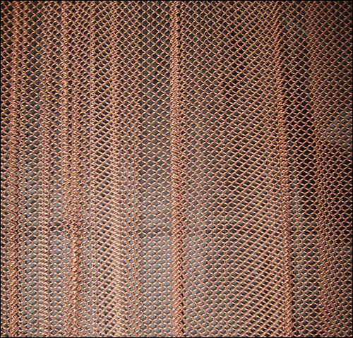 Decorative copper curtains with excellent ventilation property 