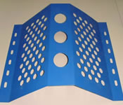 Round Hole Panels Punched Against Wind and Dust, Powder Coated Steel